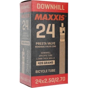 Фото Велокамера Maxxis Downhill, 24x2.50/2.70, FVSEP велониппель, 2020, EIB49959900