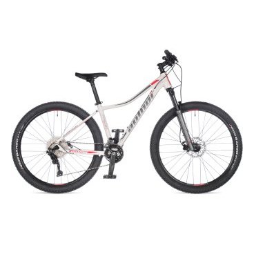 Велосипед горный AUTHOR Traction ASL, белый/серебро/красный, 2023