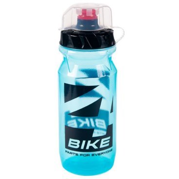 Фото Велобутылка 4BIKE 553MPA 0,6 л, полупрозрачная, с защитным колпачком, голубая, ARV000275
