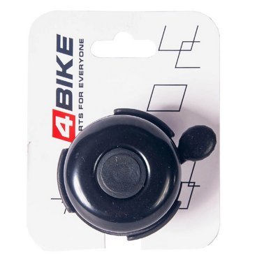 Велозвонок 4BIKE BB3204-Blk, латунь, D-52 мм, черный, ARV000157
