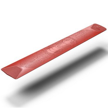 Фото Защитная наклейка Enlee FG-60 Snake red, дизайн ''змея'', ПВХ, на нижнюю трубу рамы, красный, ARV000261