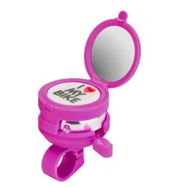 Звонок STELS 34S-10 "Зеркало" алюминий/пластик, розовый, 210150