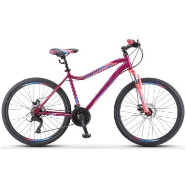 Горный женский велосипед STELS Miss-5000 D, V020, 26", 21 скорость, 2021, LU089369