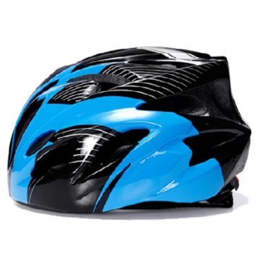 Велошлем защитный STELS FSD-HL057 (out-mold), сине-чёрный, 600323