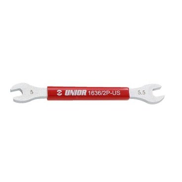 Ключ UNIOR для спиц, 5 и 5,5 мм, красный, 1636/2P-US