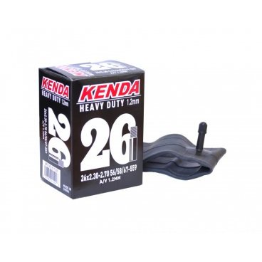 Камера велосипедная KENDA, 26''x2.40-2.75, стенка 1,2 мм, a/v, 511335
