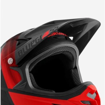 Козырек к шлему Bluegrass Visor Intox, Black/Red, OS, 2024, 5VISG0900NR