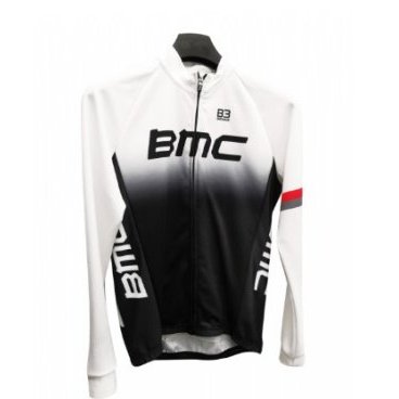 Майка Biemme Team BMC, длинный рукав бело-черный, AB14B0182M
