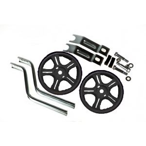 Приставные колеса Vinca Sport, стойки сталь на 12-20, пластик, черные, HRS 12-20 black