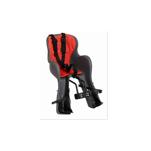 Детское велокресло HTP Desing, на рулевую трубу, темно-серое с красным, до 15кг, Италия, HTP 322 KIKI grey/red