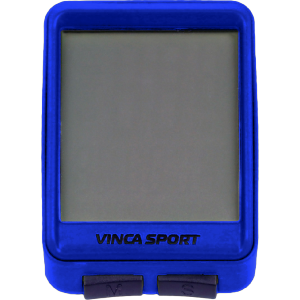 Велокомпьютер Vinca Sport, беспроводной, 12 функций, синий с черным, V 1507 blue/black